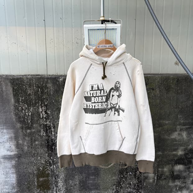 90‘s 히스테릭 글래머 디스트레스드 후드