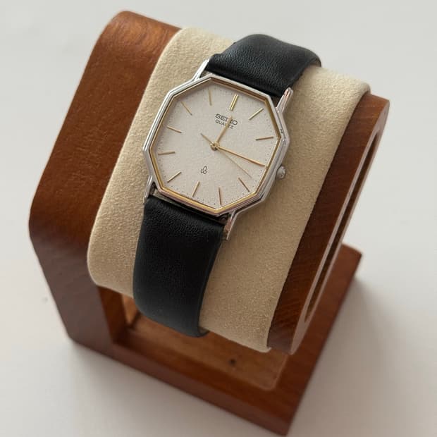 세이코 Seiko 쿼츠 샴페인 골드