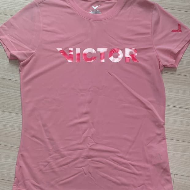 빅터 핑크 반팔 티셔츠 s
