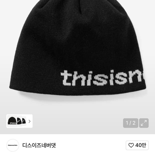 디스이즈네버댓 비니