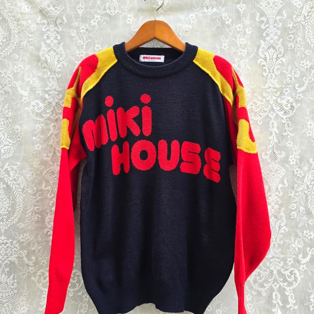 90s 빈티지 미키하우스 울 니트 (made in japan)