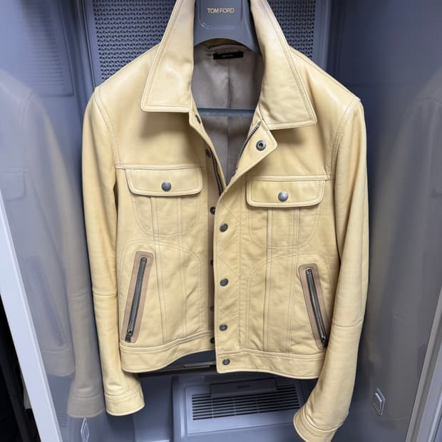 톰포드 레더 자켓 (사이즈 48)