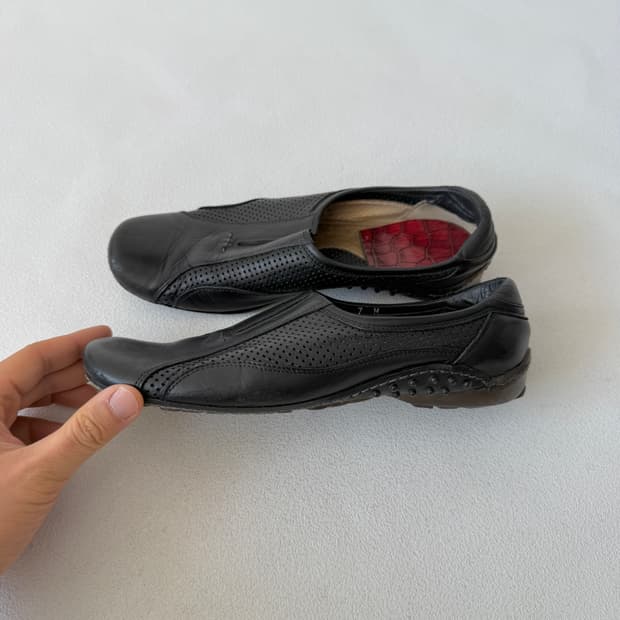 [7M, 240]MADE IN ITALY 레더 플랫 슈즈