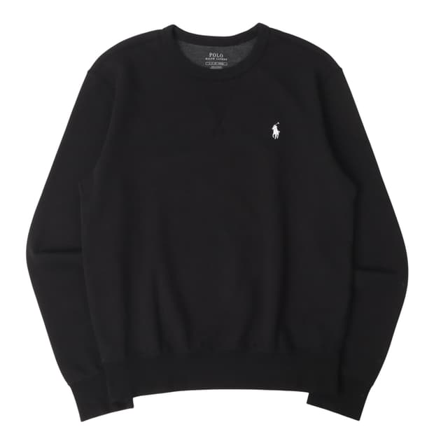 폴로 랄프로렌 블랙 코튼 폴리 스웻셔츠 맨투맨