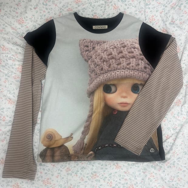 COYSEIO X BLYTHE STRIPE DOUBLE LONG SLEE
