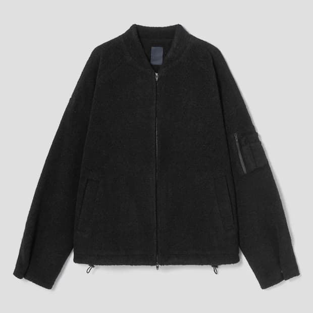 25.준지 퍼지 플리스 집업 M