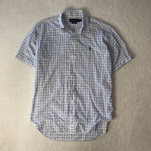 폴로 랄프로렌 체크 반팔셔츠
