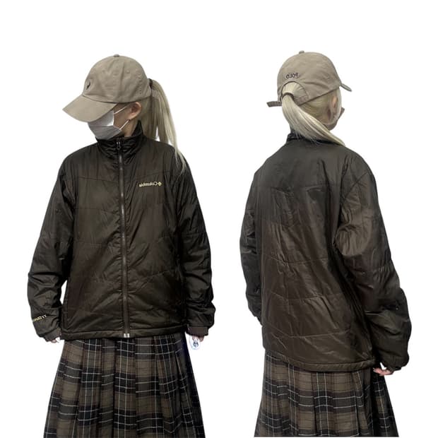 컬럼비아 브라운 패딩 바람막이 자켓 S