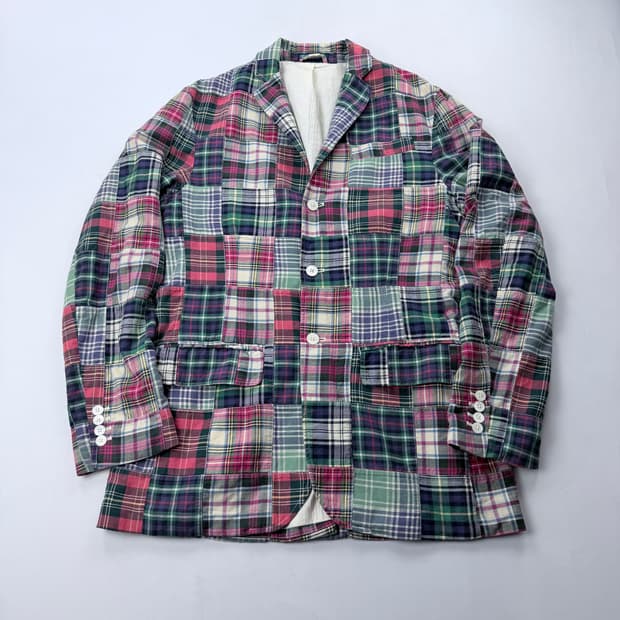폴로 랄프로렌 패치워크 마드라스 자켓 42L