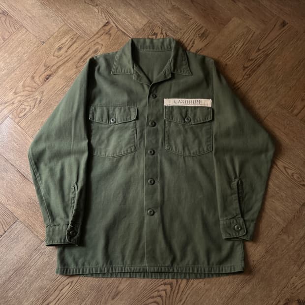 [M]70's 오리지널 U.S ARMY OG-107 밀리터리 셔츠