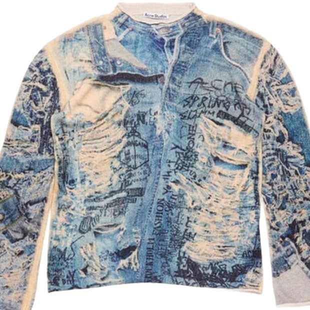 구매글 Acne Studios printed sweater M