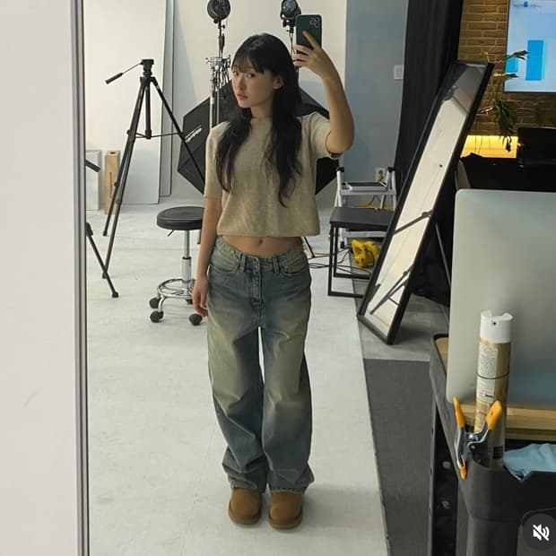 얼쓰지구earthjigu 청바지