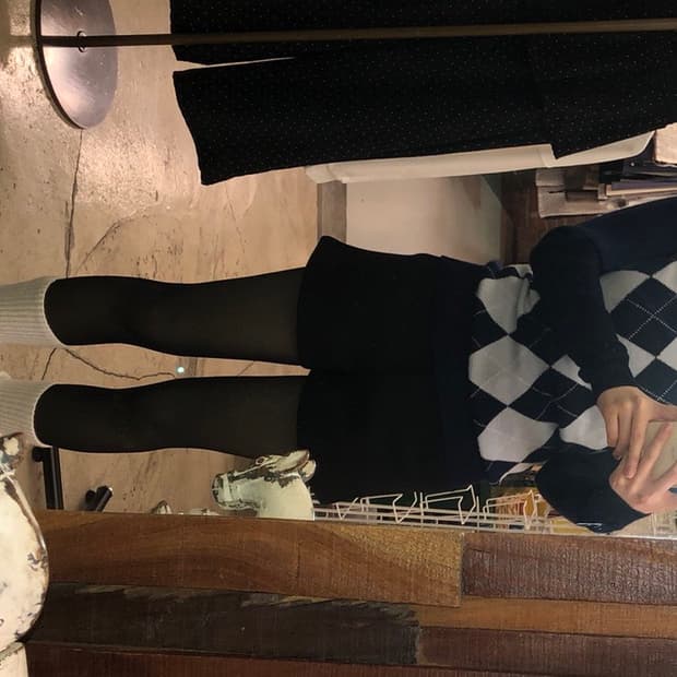 라코스테 아가일 빈티지 니트