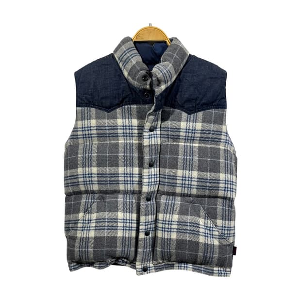 [Blue Blue Japan] 블루블루 체크 울 베스트