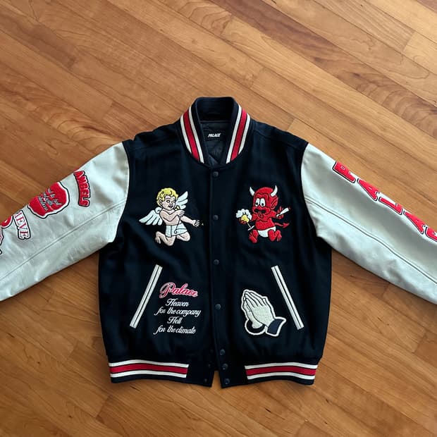 [L] 팔라스 폴른 엔젤 바시티 자켓 네이비