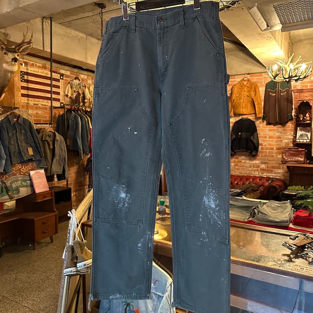 칼하트 MOS 모스그린 더블니 워크 팬츠