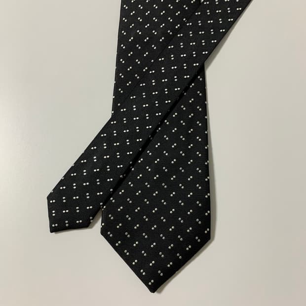 폴스미스(Paul smith) 블랙 도트넥타이 명품 A+등급 9.7cm