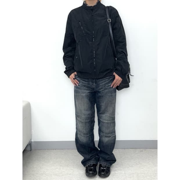 빈티지 블랙 봄버 자켓