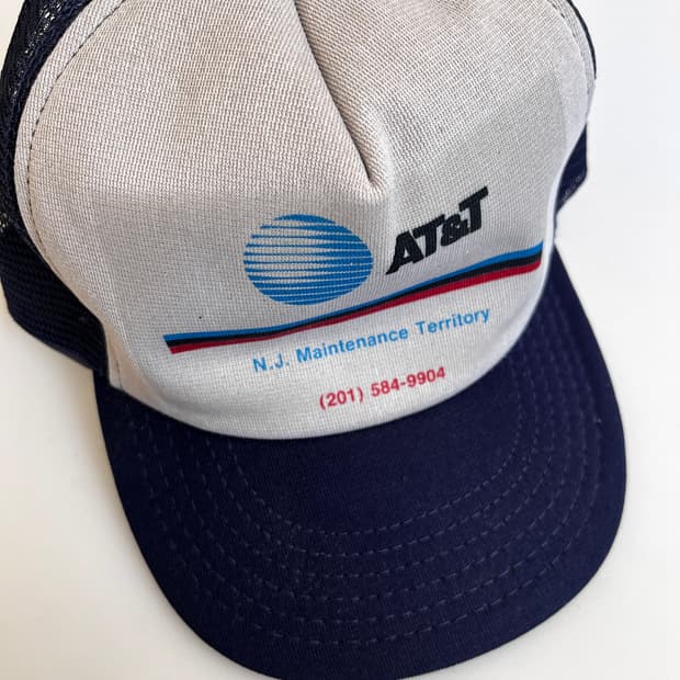 MADE IN USA AT&T 빈티지 트러커 캡