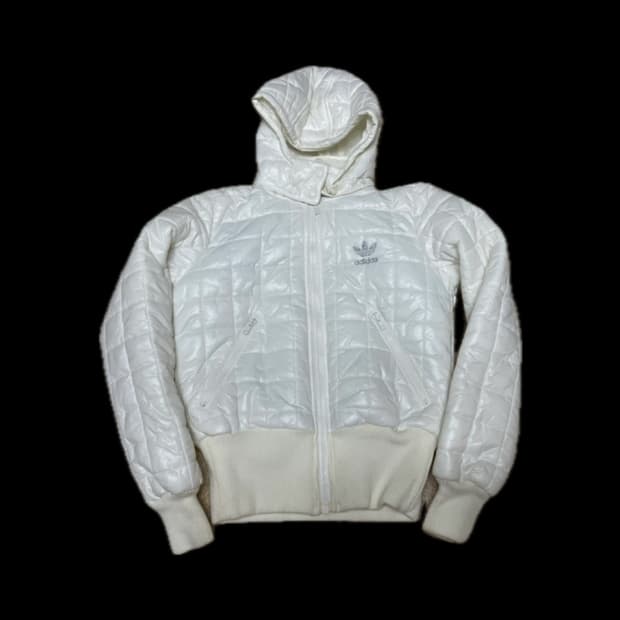 아디다스 퀄팅 후드 패딩 90 S
