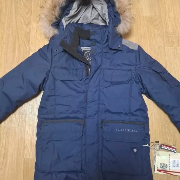 프랑스 스키복 전문 브랜드 쁘아 블랑 네이비색 미착용,주니어(택부착)