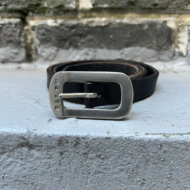 폴로 랄프로렌 로고 레더 벨트