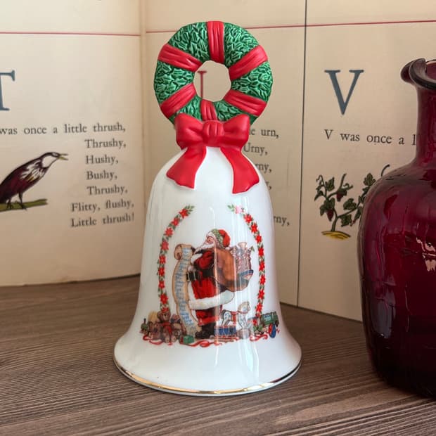 1995 빈티지 avon 종 크리스마스 소품