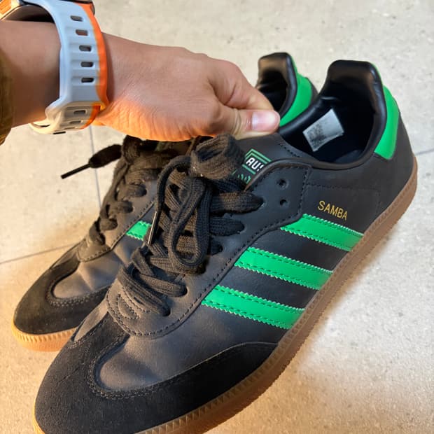 아디다스 삼바 블랙/그린 오스틴Fc