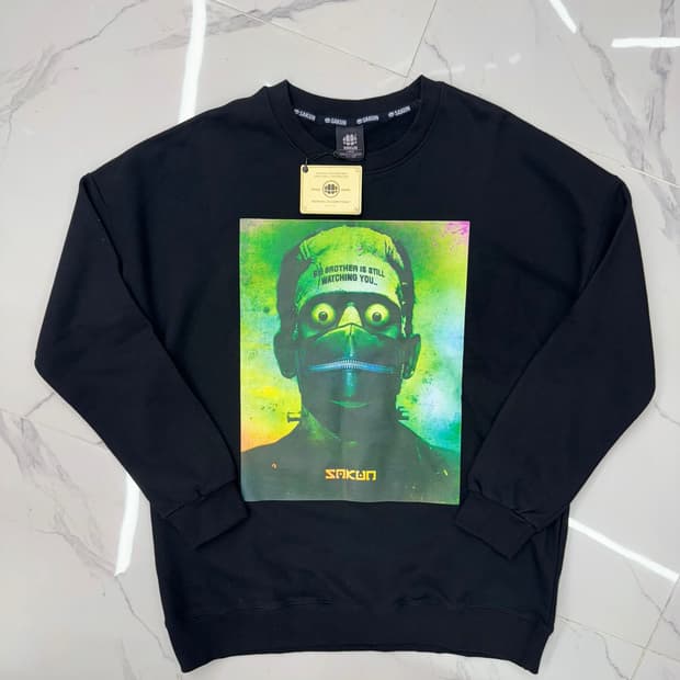 •SAKUN 사쿤 프린팅 긴팔 맨투맨 