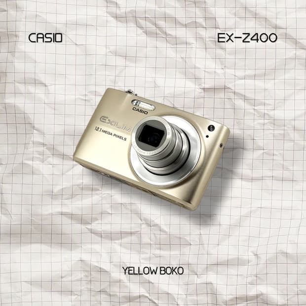 [수채감성] CASIO 카시오 엑슬림 EX-Z400 레트로 디지털 카메라