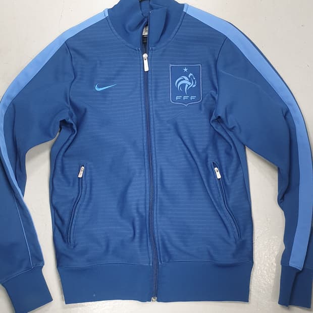 나이키 프랑스 축구 국가대표팀 트랙 자켓 블루