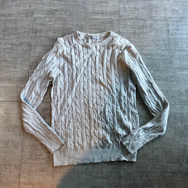 Uniqlo 유니클로 올드스쿨아메카지 꽈배기 니트스웨터