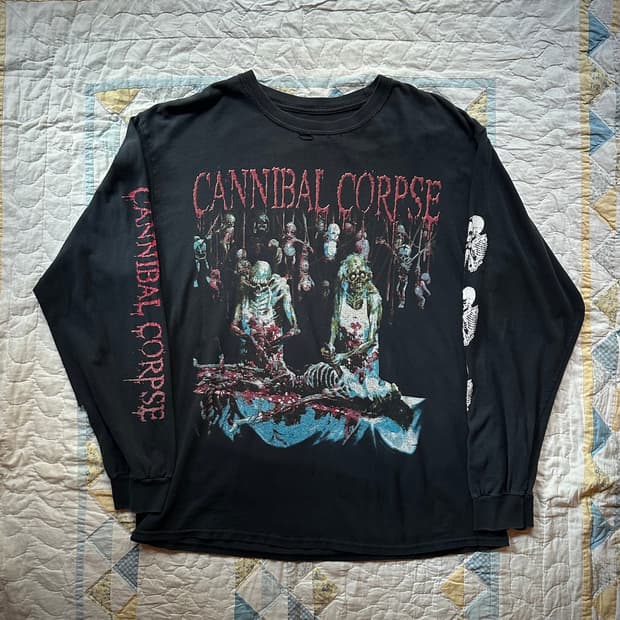 00s CANNIBAL CORPSE Long Sleeve T Shirt