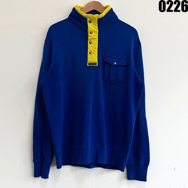 폴로 랄프로렌 하프버튼 배색 스웨트셔츠 L 0226