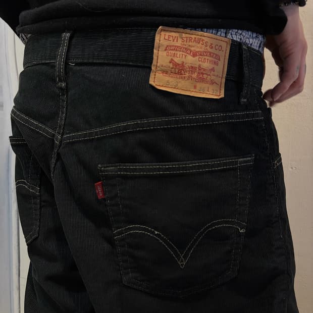 00s LEVIS 559 black coduroy pants