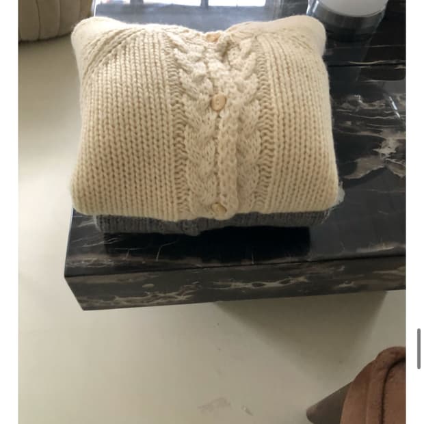 울100 꽈배기 가디건