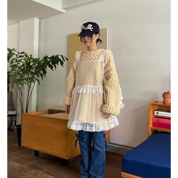 어나더랭귀지 레이스 드레스