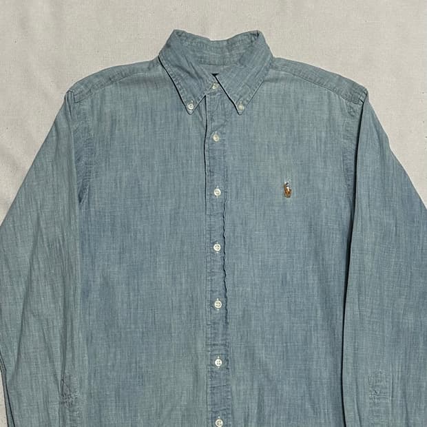 S 폴로랄프로렌 클래식핏 샴브레이 셔츠