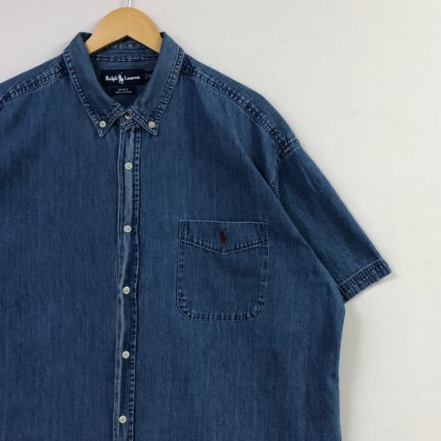 Xxl 폴로 데님 셔츠