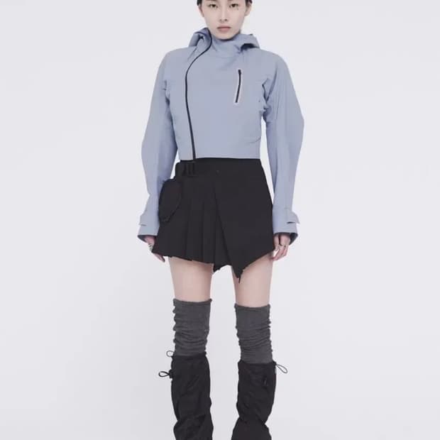 혜인서 크롭 쉘 자켓 2 블루