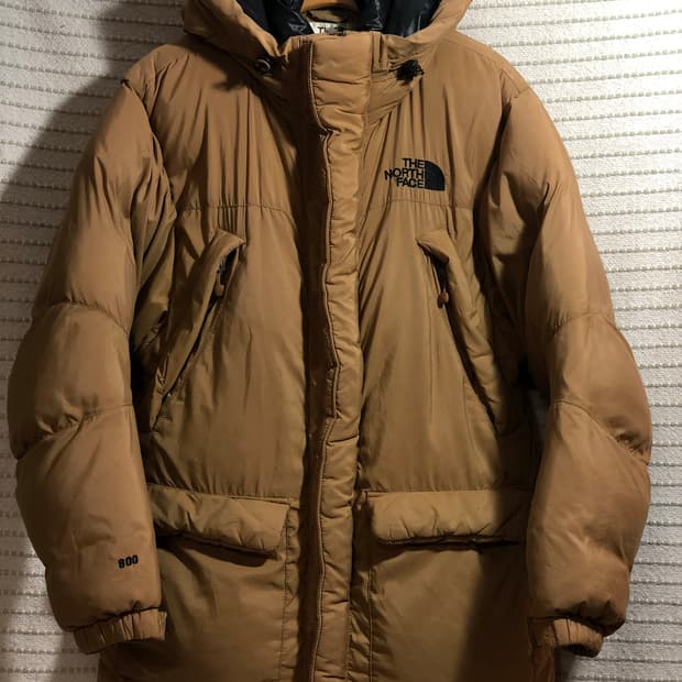 노스페이스 화이트라벨 파이오니아 베이지 구스 다운 패딩 대장급 파카