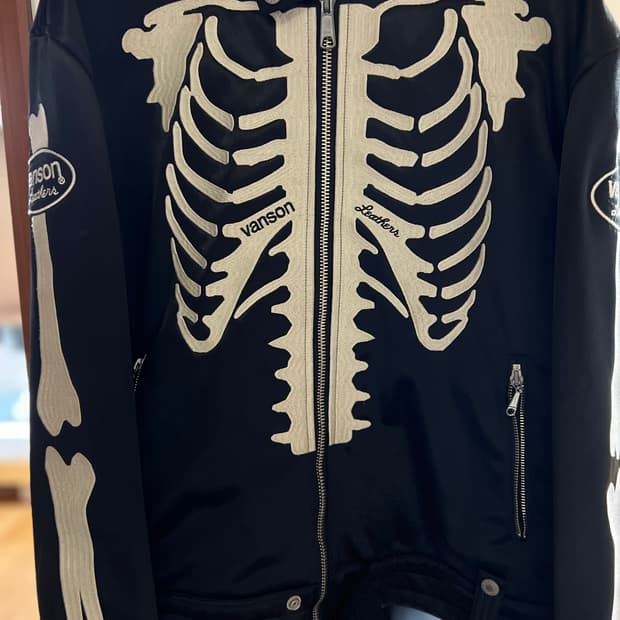 밴슨 본 래더 자켓 3XL