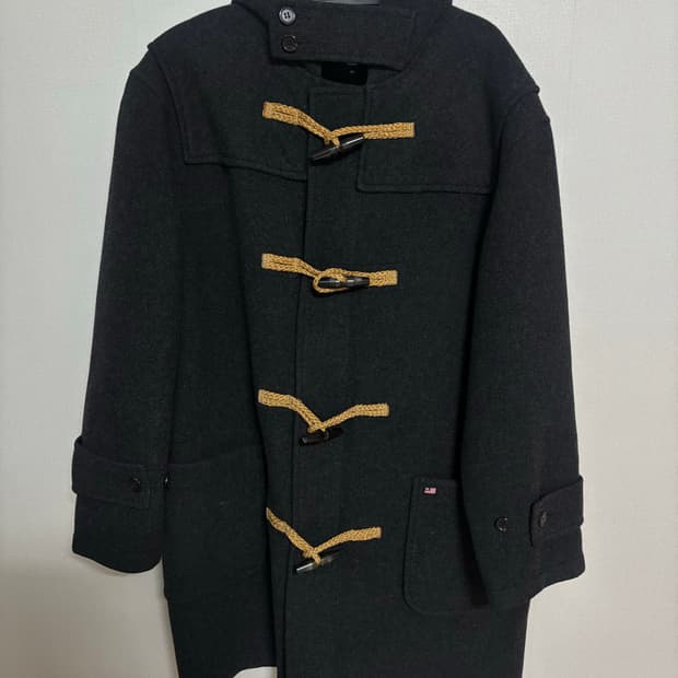 폴로 더블 코트 차콜 공용