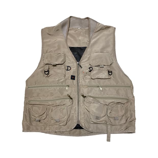 일본 빈티지 유틸리티 낚시 조끼
