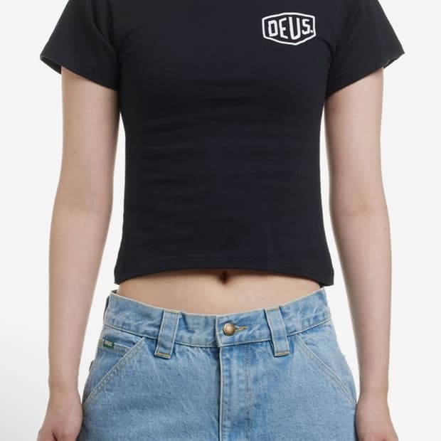 데우스 반팔 크롭 키즈 여성