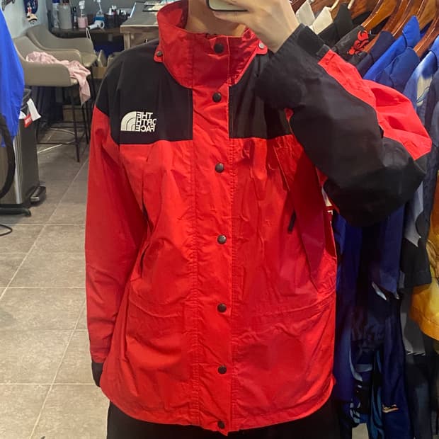 [NO.9] THENORTHFACE 레드 집업 바람막이 