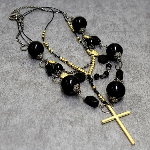 cross necklace set
