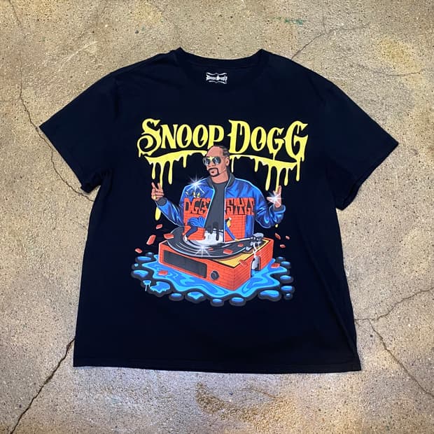 미국 빈티지 공식 스눕독 프린팅 굿즈 반팔티 힙합티셔츠