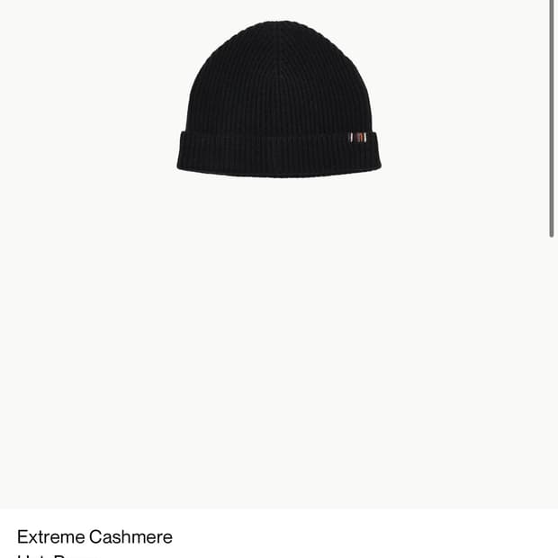 Extreme Cashmere Hat, Raven