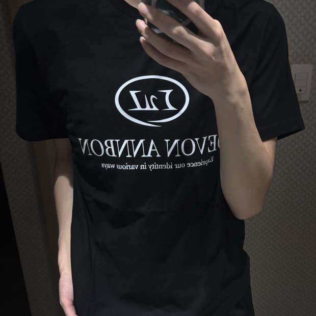 [M/95] 드본안본(DEVON ANNBON) 시그니처 로고 반팔 티셔츠
